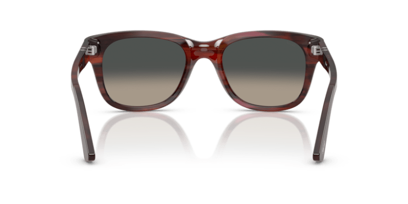 Striped Burgundy - 0PO3372S 8056262357132 Persol Sunglasses Unisex Square