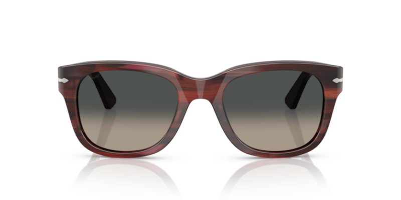 Striped Burgundy - 0PO3372S 8056262357132 Persol Sunglasses Unisex Square