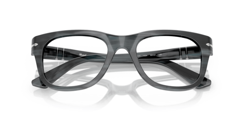 Striped Grey - 0PO3372V 8056262360316 Persol Eyeglasses Unisex Square