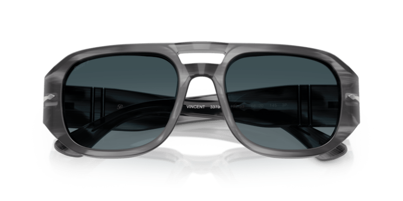 Striped Grey - 0PO3373S 8056262357378 Persol Sunglasses Unisex Pilot