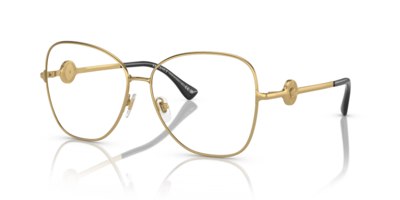 Gold - 0VE1289 8056597832595 Versace Eyeglasses Woman Butterfly
