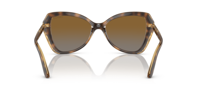 (Striped Dark Havana) Grey Gradient Brown Polarized -  8056597815093