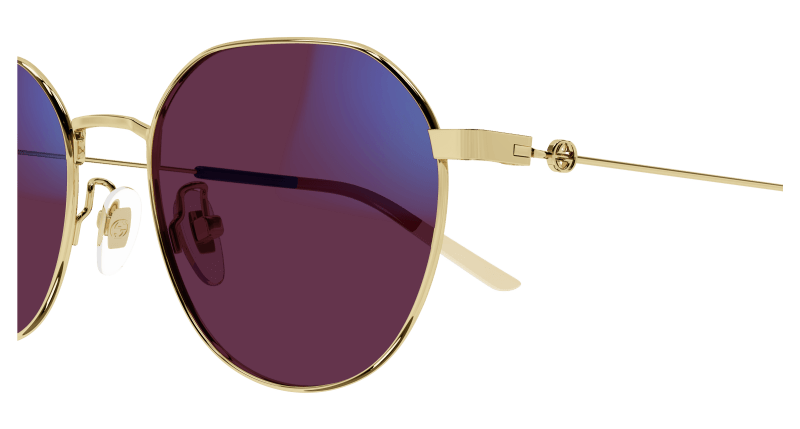 Gold Sunglasses Gucci 889652411316