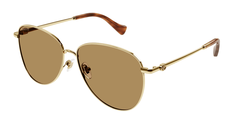 Gold Sunglasses Gucci 889652439174