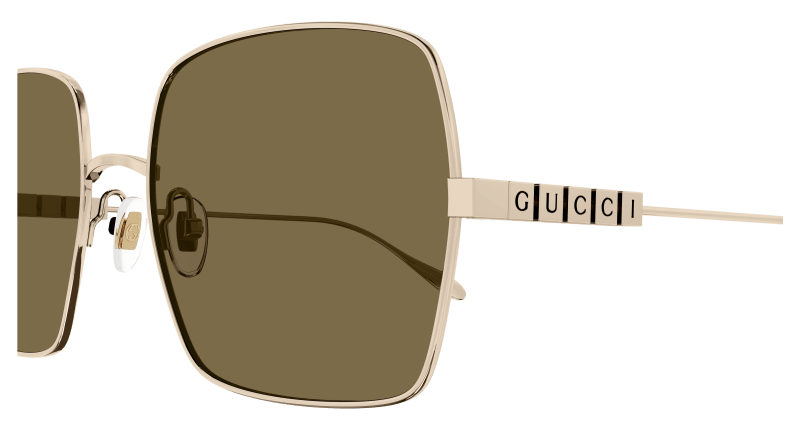 Gold Sunglasses Gucci 889652441436