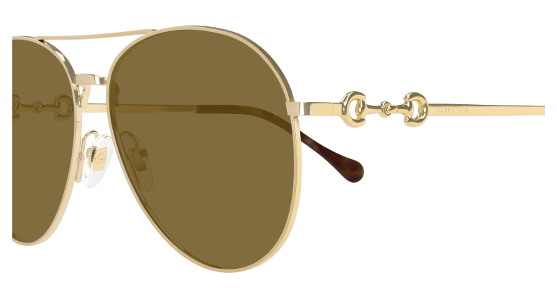 Gold Sunglasses Gucci 889652499666