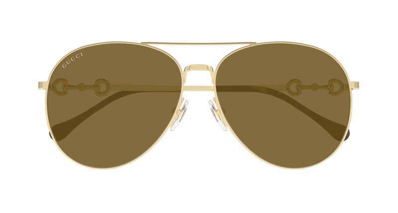 Gold Sunglasses Gucci 889652499666