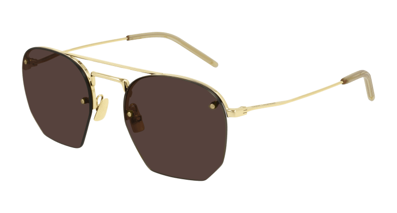 Gold Sunglasses Saint Laurent 889652327990