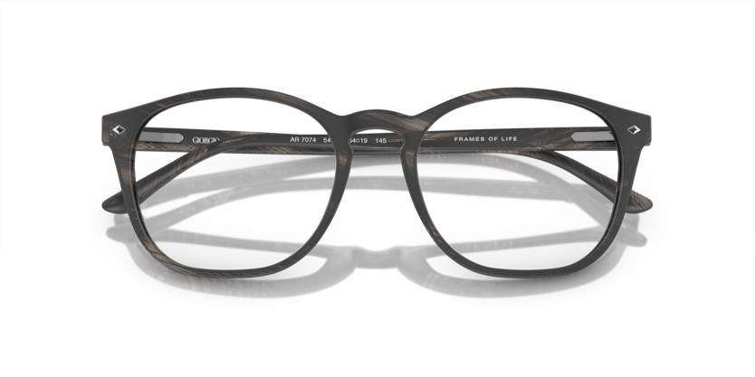 0AR7074 - Giorgio Armani - Grey - (Striped Matte Grey 5403) - 50 - 19 - 145 MM - Ardor Eyewear 8053672392135