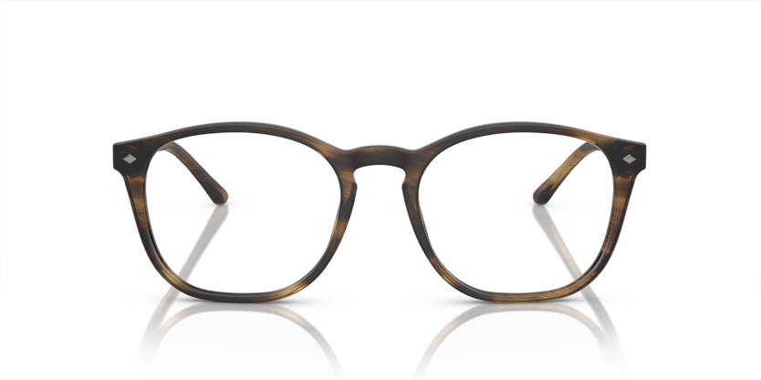 0AR7074 - Giorgio Armani - Brown - (Striped Matte Dark Brown 5405) - 50 - 19 - 145 MM - Ardor Eyewear 8053672392074