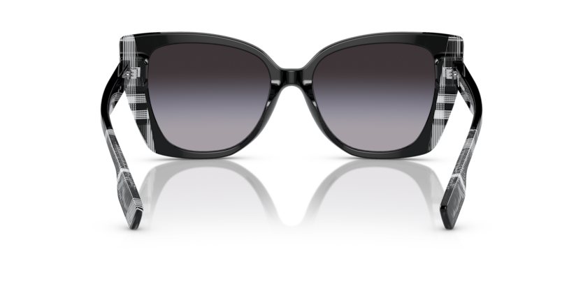 Black/Check White Black - 0BE4393 8056597826341  Sunglasses Woman