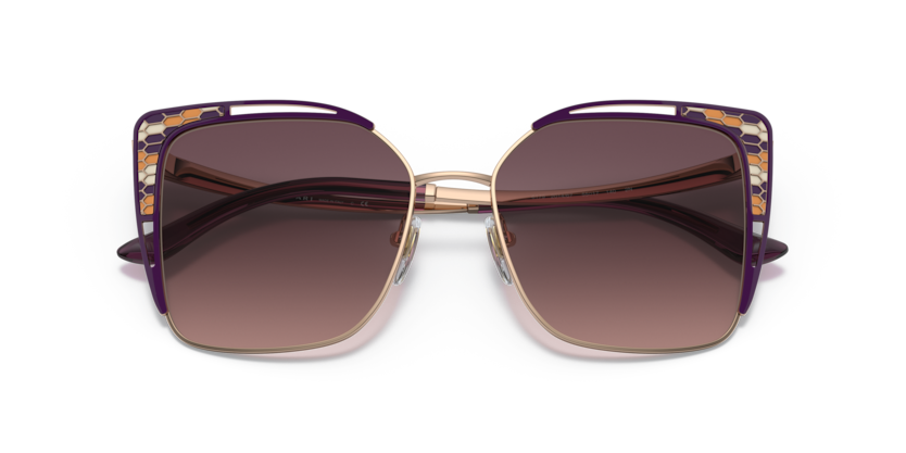 Pink Gradient Glitter - 0BV6179 8056597640275 BVLGARI Sunglasses Woman Butterfly