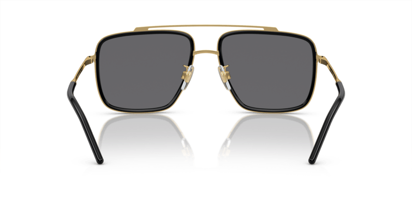 0DG2220 - Dolce & Gabbana - (Gold/Black) Grey - Black Polarized - 57 - 17 - 140 MM - Ardor Eyewear 8056597018012