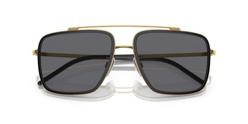 0DG2220 - Dolce & Gabbana - (Gold/Black) Grey - Black Polarized - 57 - 17 - 140 MM - Ardor Eyewear 8056597018012