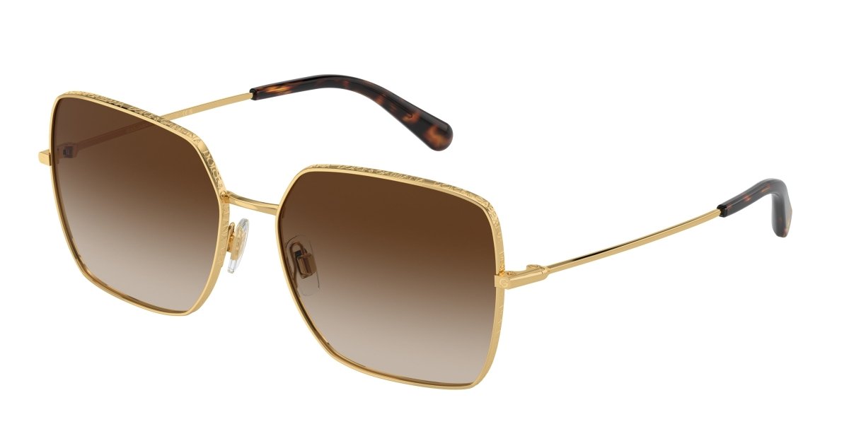 0DG2242 - Dolce & Gabbana - (Gold) Brown Gradient Dark Brown - 57 - 16 - 140 MM - Ardor Eyewear 8056597133203