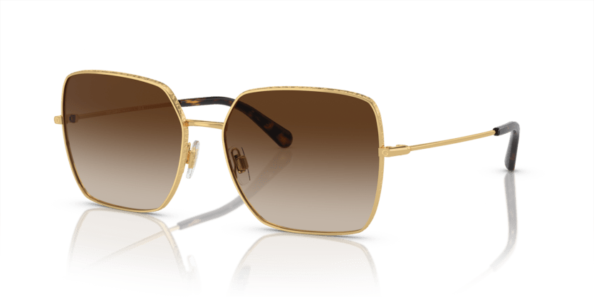 0DG2242 - Dolce & Gabbana - (Gold) Brown Gradient Dark Brown - 57 - 16 - 140 MM - Ardor Eyewear 8056597133203