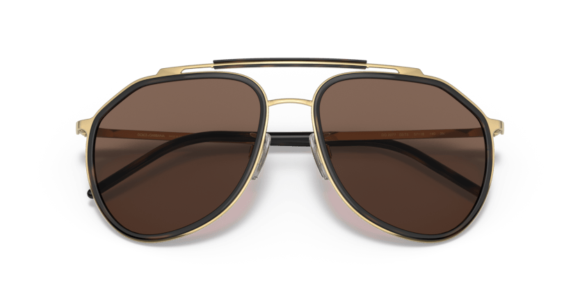 0DG2277 - Dolce & Gabbana - (Gold/Havana) Dark Brown - 57 - 18 - 140 MM - Ardor Eyewear 8056597535212