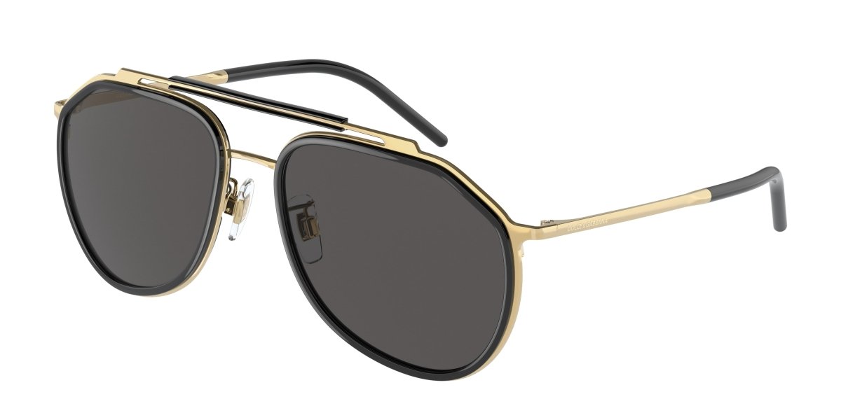 0DG2277 - Dolce & Gabbana - (Gold/Black) Dark Grey - 57 - 18 - 140 MM - Ardor Eyewear 8056597535229