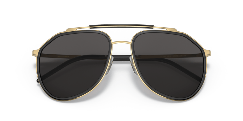 0DG2277 - Dolce & Gabbana - (Gold/Black) Dark Grey - 57 - 18 - 140 MM - Ardor Eyewear 8056597535229