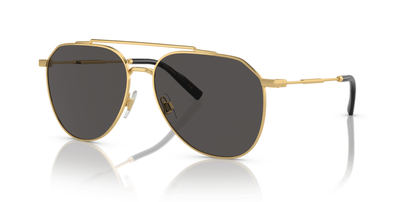 0DG2296 - Dolce & Gabbana - (Gold) Dark Grey - 58 - 15 - 145 MM - Ardor Eyewear 8056597843065