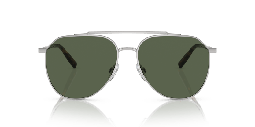 0DG2296 - Dolce & Gabbana - (Silver) Dark Green Polarized Polarized - 58 - 15 - 145 MM - Ardor Eyewear 8056597843089