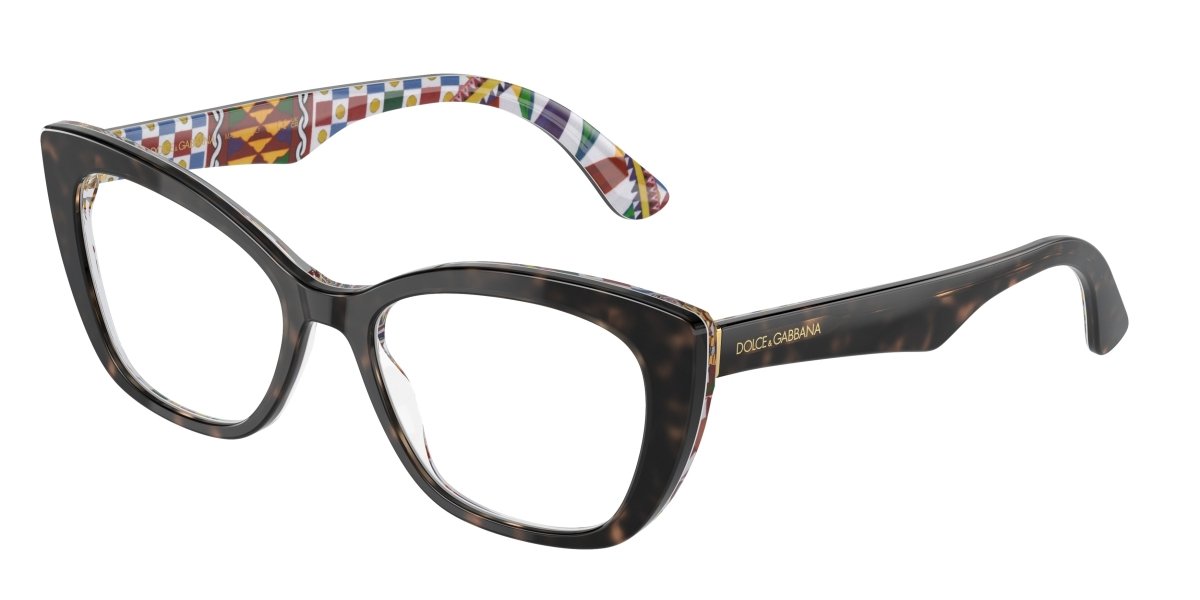 0DG3360 - Dolce & Gabbana - Tortoise - (Havana On White Barrow 3217) - 54 - 18 - 145 MM - Ardor Eyewear 8056262075111