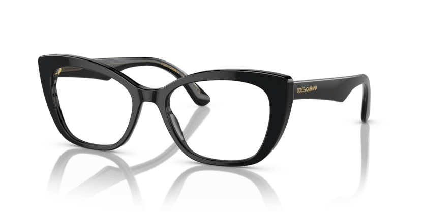 0DG3360 - Dolce & Gabbana - Black - (Black/Transparent Grey 3246) - 54 - 18 - 145 MM - Ardor Eyewear 8056597756518