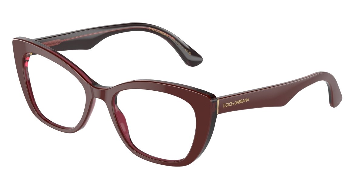 0DG3360 - Dolce & Gabbana - Red - (Bordeaux/Transparent Bordeaux 3247) - 54 - 18 - 145 MM - Ardor Eyewear 8056597756532