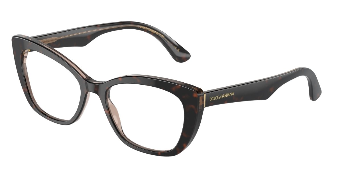 0DG3360 - Dolce & Gabbana - Brown - (Havana/Transparent Brown 3256) - 54 - 18 - 145 MM - Ardor Eyewear 8056597756556