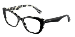 0DG3360 - Dolce & Gabbana - Black - (Top Black On Zebra 3372) - 54 - 18 - 145 MM - Ardor Eyewear 8056597756570