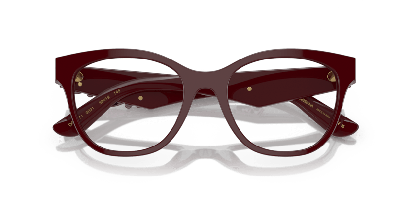 0DG3371 - Dolce & Gabbana - Red - (Bordeaux 3091) - 53 - 19 - 145 MM - Ardor Eyewear 8056597840613