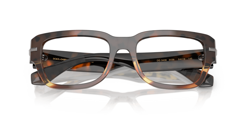 0DG3408 - Dolce & Gabbana - Brown - (Havana Warm Brown 3438) - 52 - 19 - 145 MM - Ardor Eyewear 8056262267738