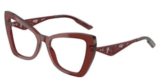 0DG3409 - Dolce & Gabbana - Red - (Transparent Bordeaux 3045) - 53 - 18 - 145 MM - Ardor Eyewear 8056262293935