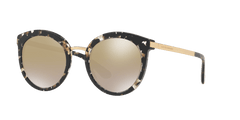 0DG4268 - Dolce & Gabbana - (Cube Black/Gold) Clear Gradient Brown Mirror - 52 - 22 - 140 MM - Ardor Eyewear 8053672778786