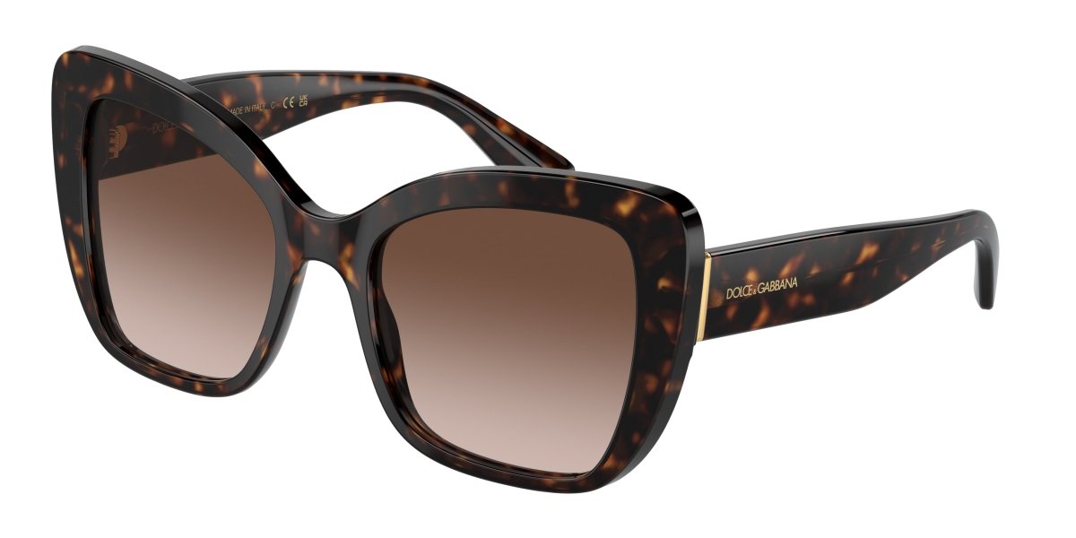 0DG4348 - Dolce & Gabbana - (Havana) Brown Gradient Dark Brown - 54 - 20 - 140 MM - Ardor Eyewear 8053672957907