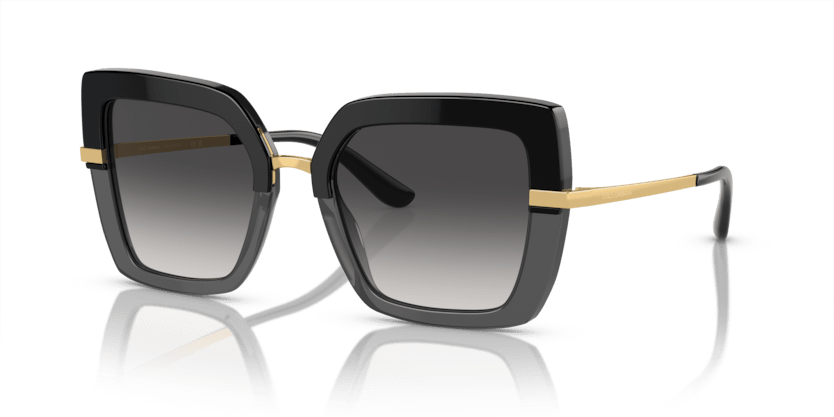 0DG4373 - Dolce & Gabbana - (Black On Transparent Black) Light Grey Gradient Black - 52 - 21 - 140 MM - Ardor Eyewear 8056597185295