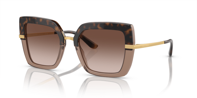 0DG4373 - Dolce & Gabbana - (Havana On Transparent Brown) Brown Gradient Dark Brown - 52 - 21 - 140 MM - Ardor Eyewear 8056597185301