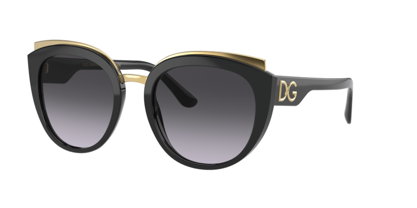 0DG4383 - Dolce & Gabbana - (Black) Light Grey Gradient Black - 54 - 21 - 145 MM - Ardor Eyewear 8056597366250