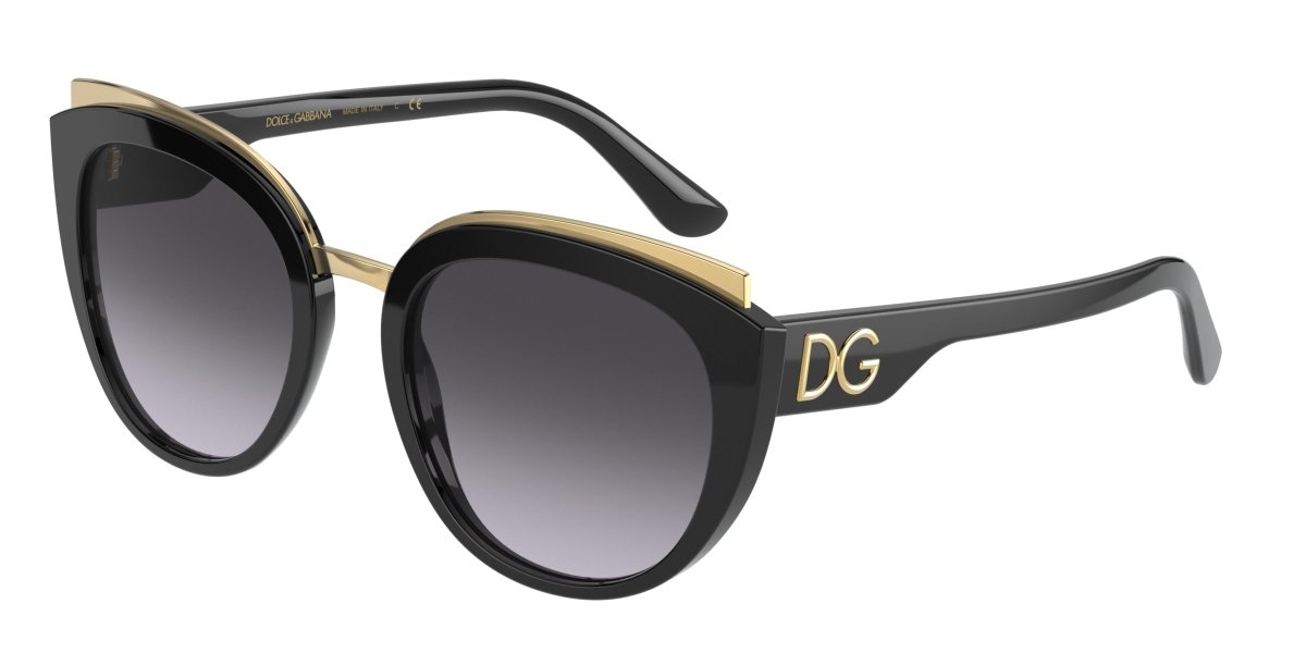 0DG4383 - Dolce & Gabbana - (Black) Light Grey Gradient Black - 54 - 21 - 145 MM - Ardor Eyewear 8056597366250