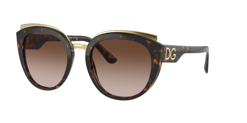 0DG4383 - Dolce & Gabbana - (Havana) Brown Gradient Dark Brown - 54 - 21 - 145 MM - Ardor Eyewear 8056597366267