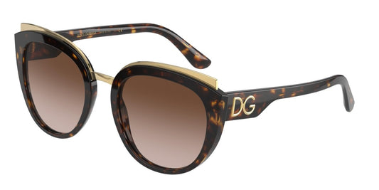 0DG4383 - Dolce & Gabbana - (Havana) Brown Gradient Dark Brown - 54 - 21 - 145 MM - Ardor Eyewear 8056597366267