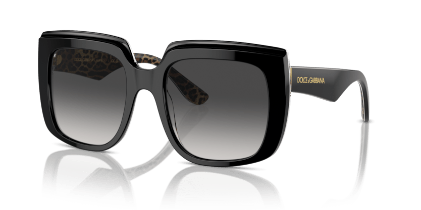 0DG4414 - Dolce & Gabbana - (Black On Leo Brown) Grey Gradient - 54 - 20 - 145 MM - Ardor Eyewear 8056262097731