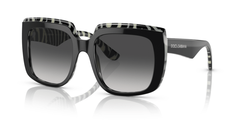 0DG4414 - Dolce & Gabbana - (Top Black On Zebra) Grey Gradient - 54 - 20 - 145 MM - Ardor Eyewear 8056597757300