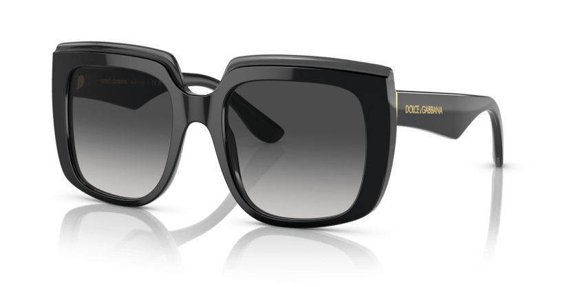 0DG4414 - Dolce & Gabbana - (Black On Transparent Black) Grey Gradient - 54 - 20 - 145 MM - Ardor Eyewear 8056597715317