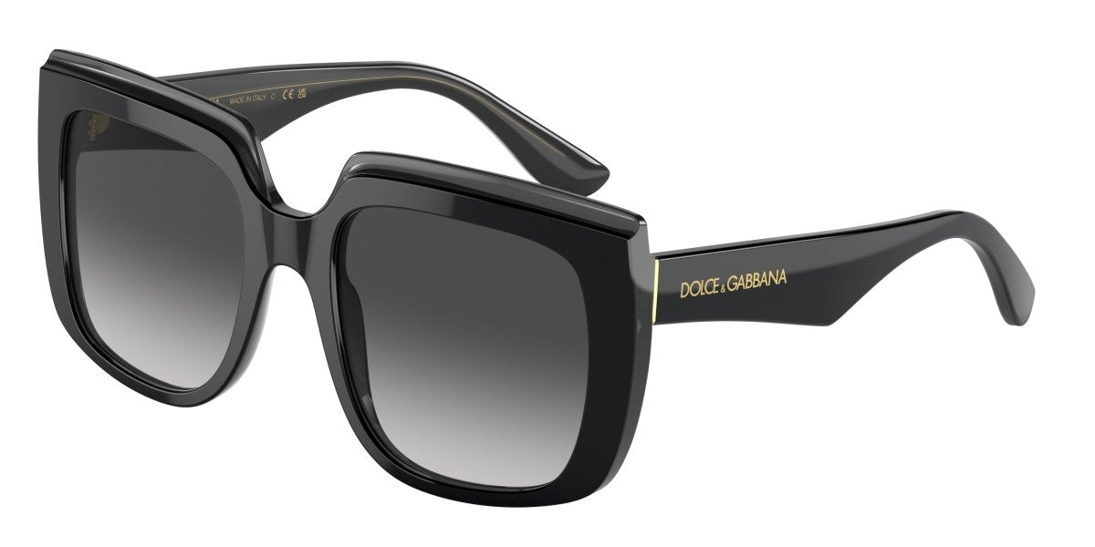 0DG4414 - Dolce & Gabbana - (Black On Transparent Black) Grey Gradient - 54 - 20 - 145 MM - Ardor Eyewear 8056597715317