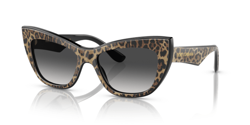 0DG4417 - Dolce & Gabbana - (Leo Brown/Black) Grey Gradient - 54 - 17 - 145 MM - Ardor Eyewear 8056597757379