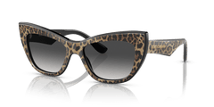 0DG4417 - Dolce & Gabbana - (Leo Brown/Black) Grey Gradient - 54 - 17 - 145 MM - Ardor Eyewear 8056597757379