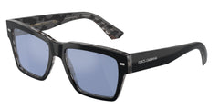 0DG4431 - Dolce & Gabbana - (Black On Grey Havana) Light Blue Mirror Silver - 55 - 18 - 145 MM - Ardor Eyewear 8056597842334