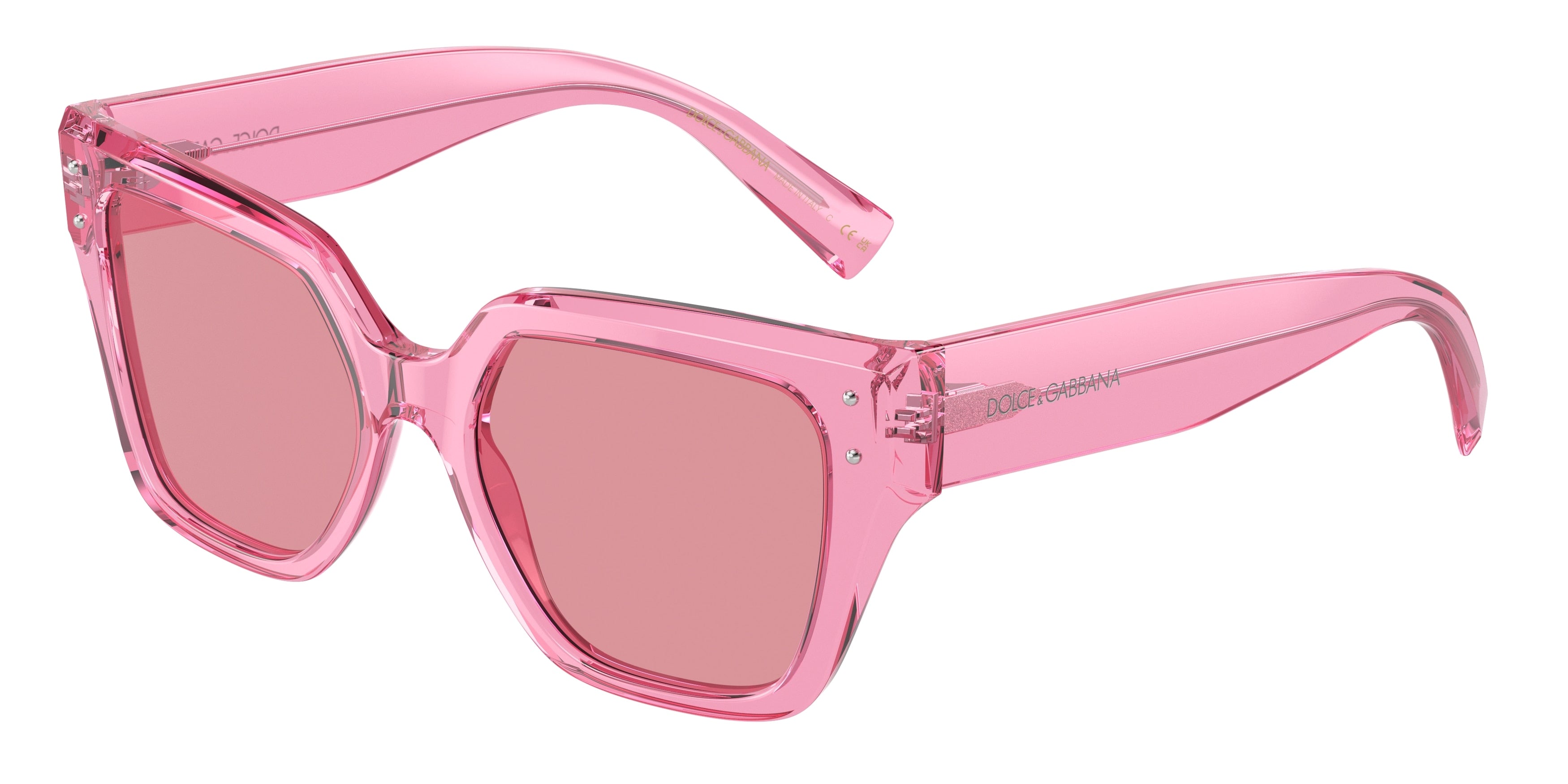 0DG4471 - Dolce & Gabbana - (Transparent Pink) Pink Mirror Internal Silver - 52 - 18 - 145 MM - Ardor Eyewear 8056262076439