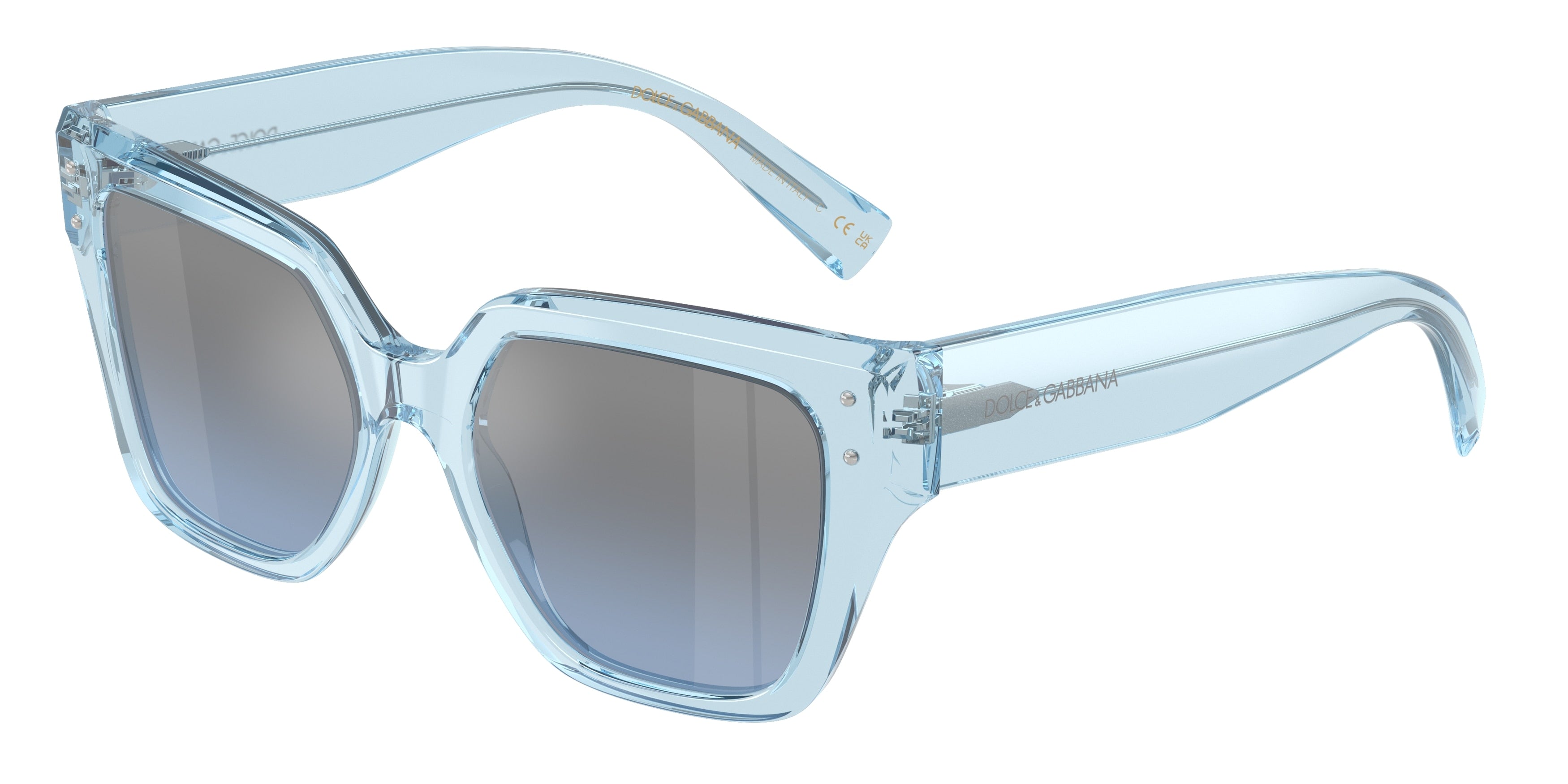 0DG4471 - Dolce & Gabbana - (Transparent Blue) Light Blue Mirror Silver Grad - 52 - 18 - 145 MM - Ardor Eyewear 8056262197721